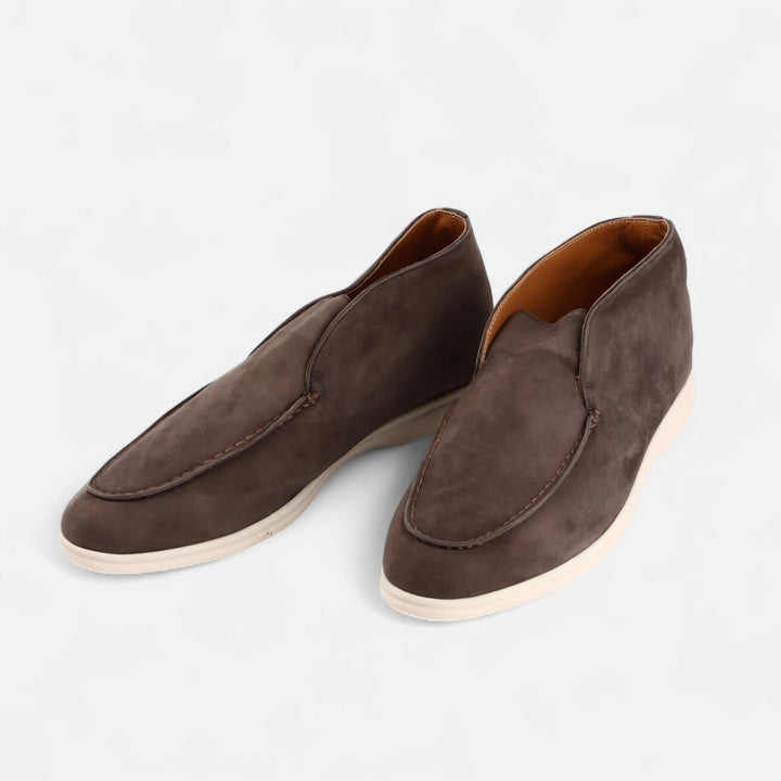 Elegant Suede Men's Slip-On Loafers