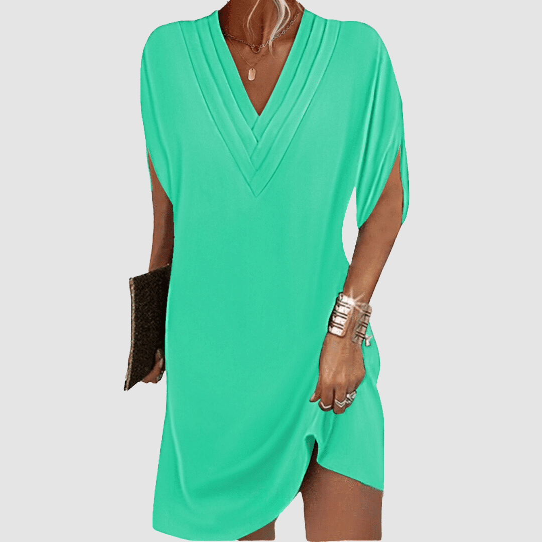 Elegant Lightweight Women's Half-Sleeve Dress