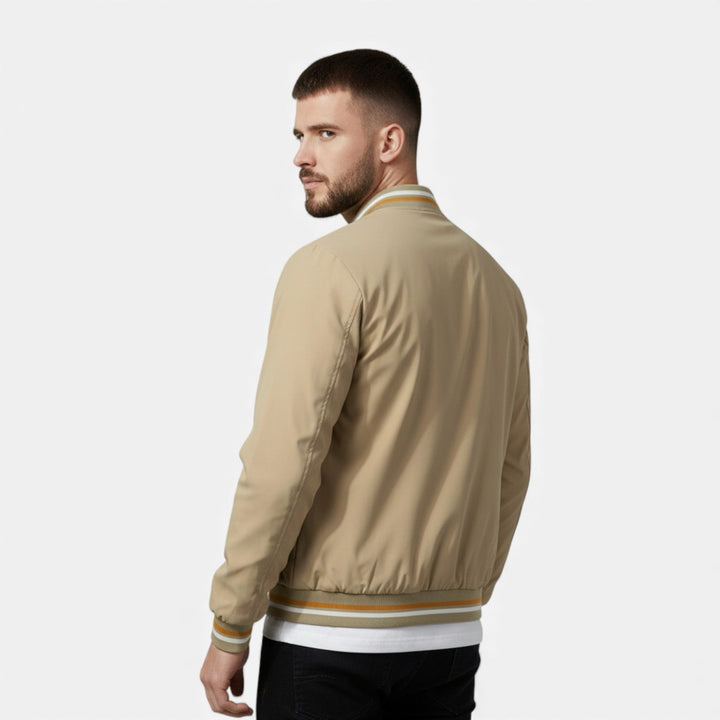 Warm Thick Men's Bomber Jacket for Fall and Winter
