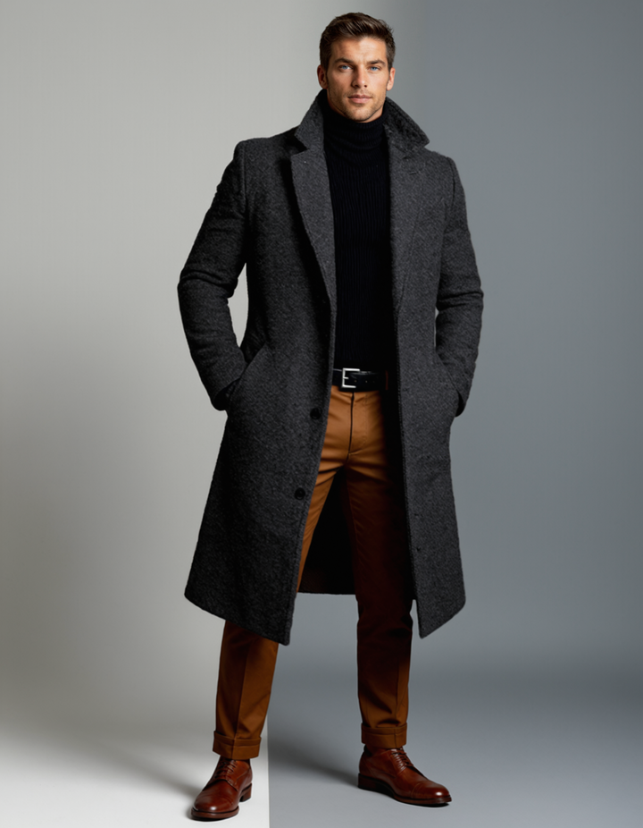 Classic Cotton Winter Men's Overcoat
