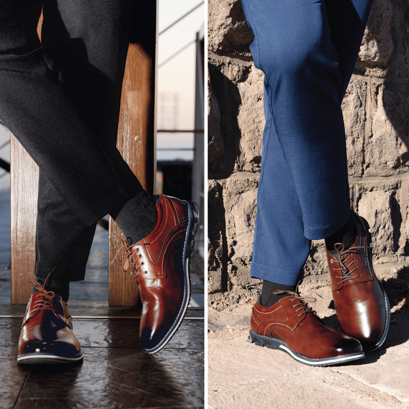 Orthopedic Business Men's Lace-Up Shoes