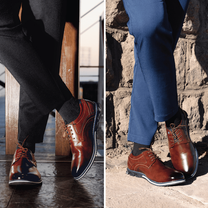 Orthopedic Business Men's Lace-Up Shoes