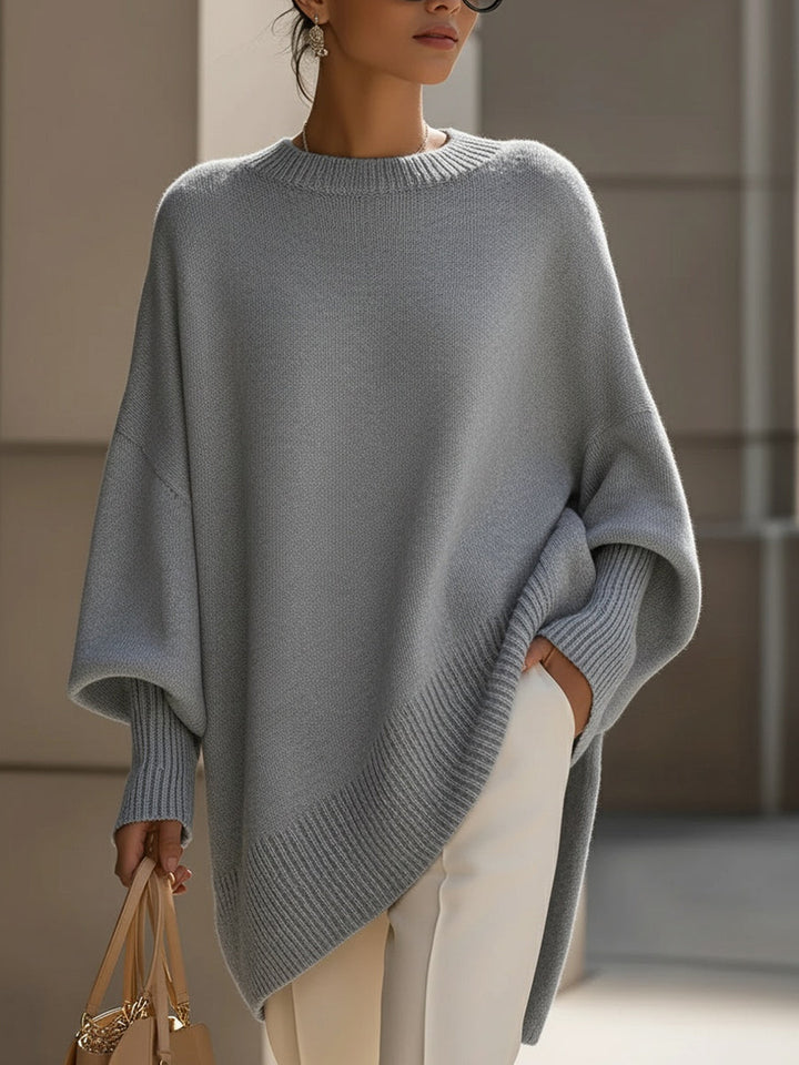 Oversized Women's Sweater - Cozy & Elegant for Casual Wear and Lounging at Home