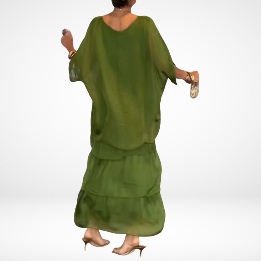 Artistic Loose Women's Maxi Dress