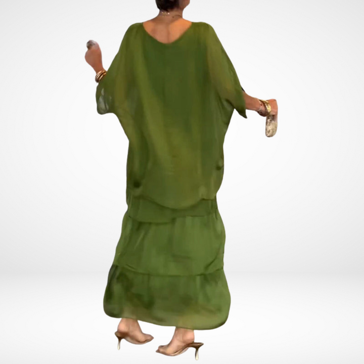 Artistic Loose Women's Maxi Dress
