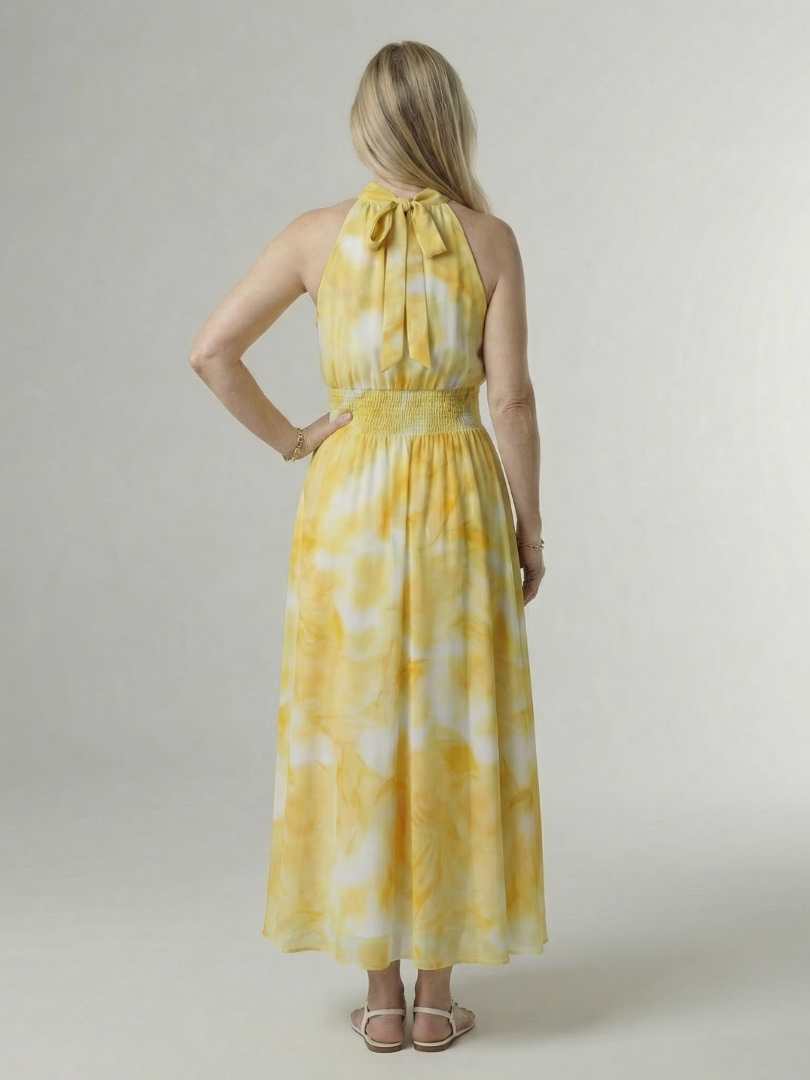 Elegant Lightweight Women's Halter Midi Dress