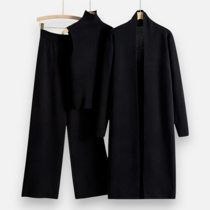 Elegant 3-Piece Knit Cardigan Set for Women
