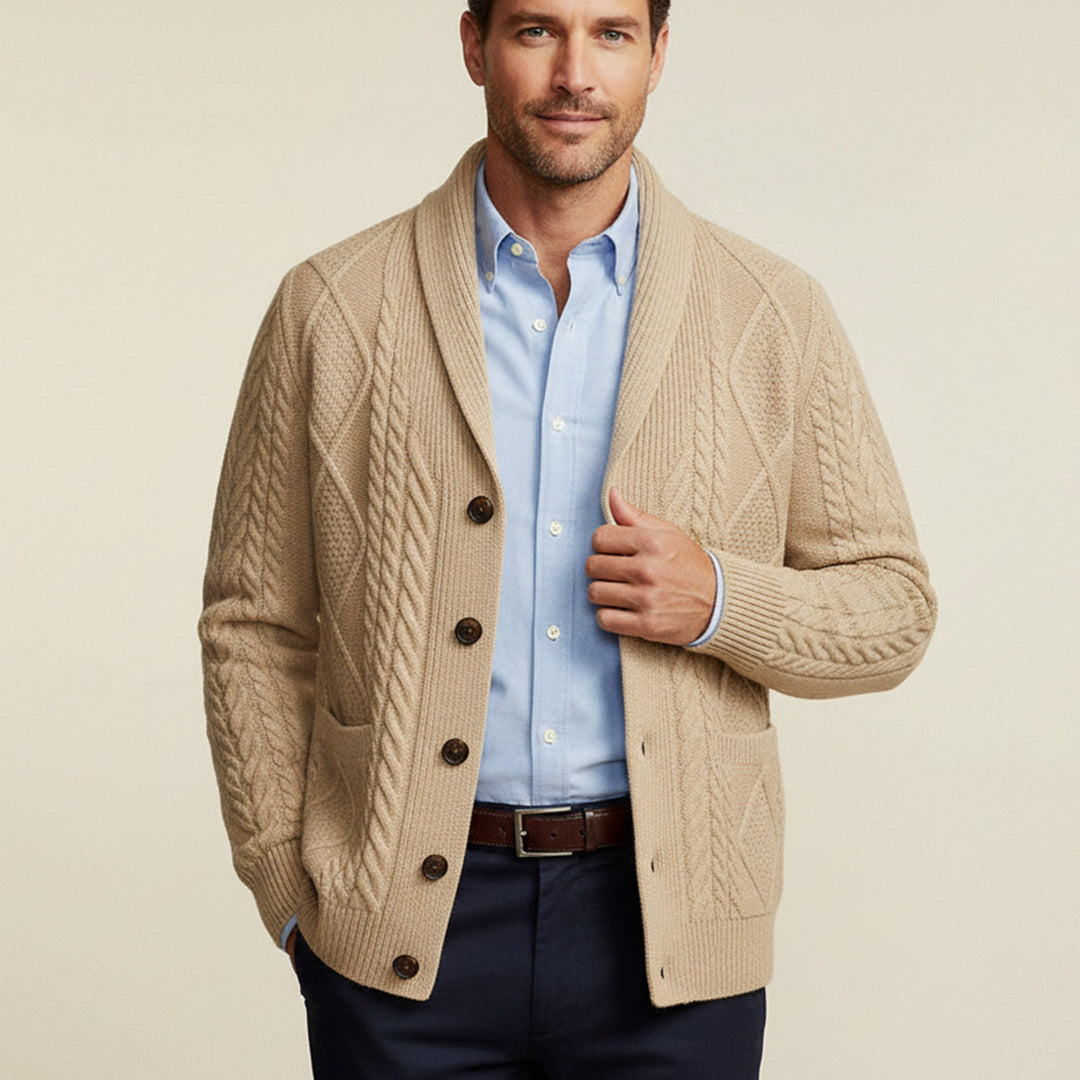 Luxurious Soft Men's Cashmere Cardigan