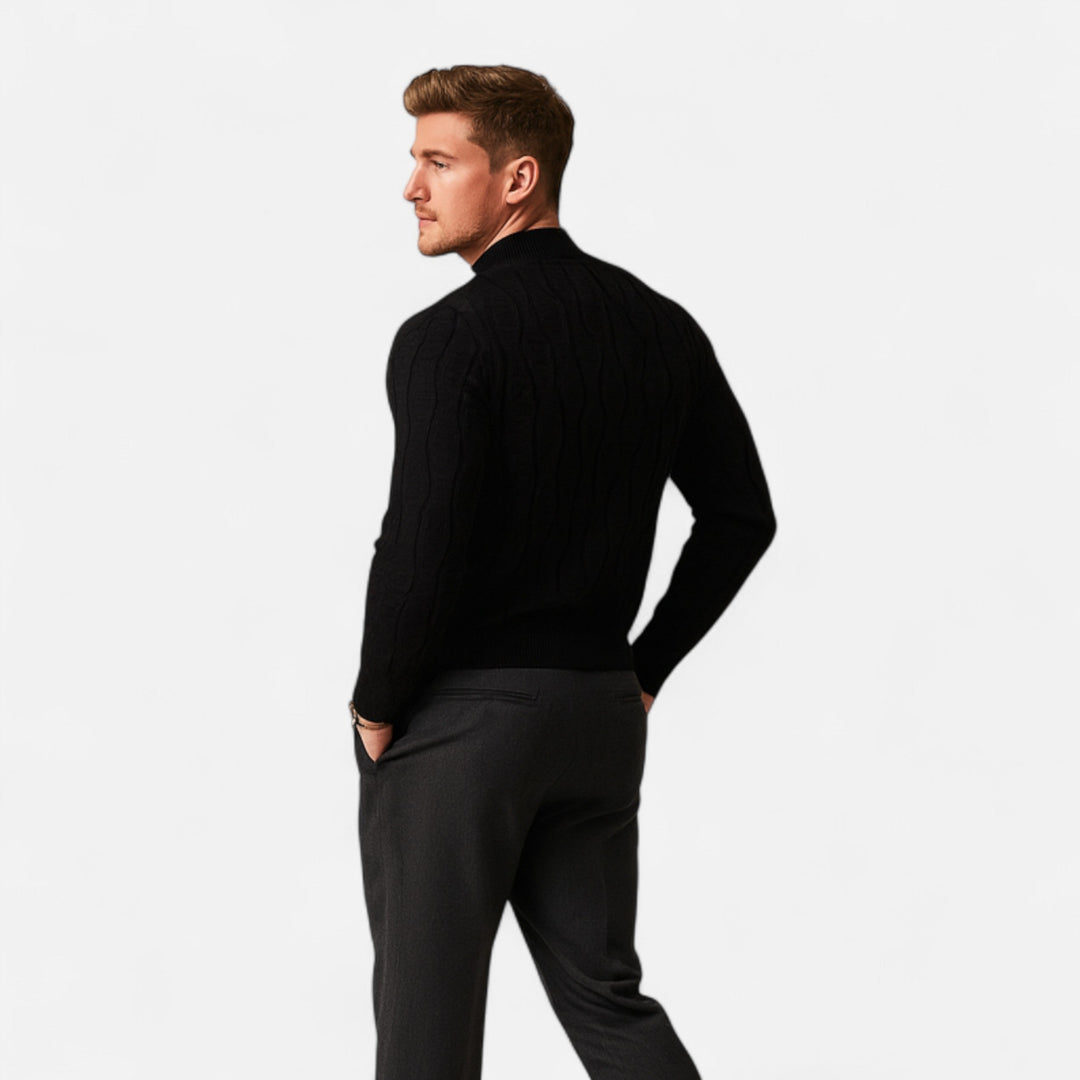 Classic Crew Neck Knit Sweater for Men