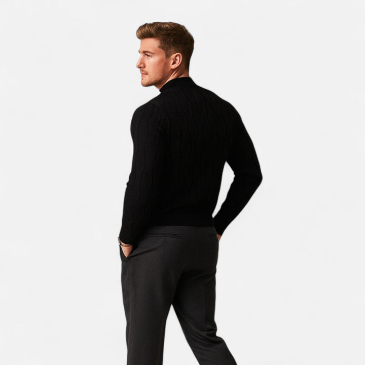 Classic Crew Neck Knit Sweater for Men