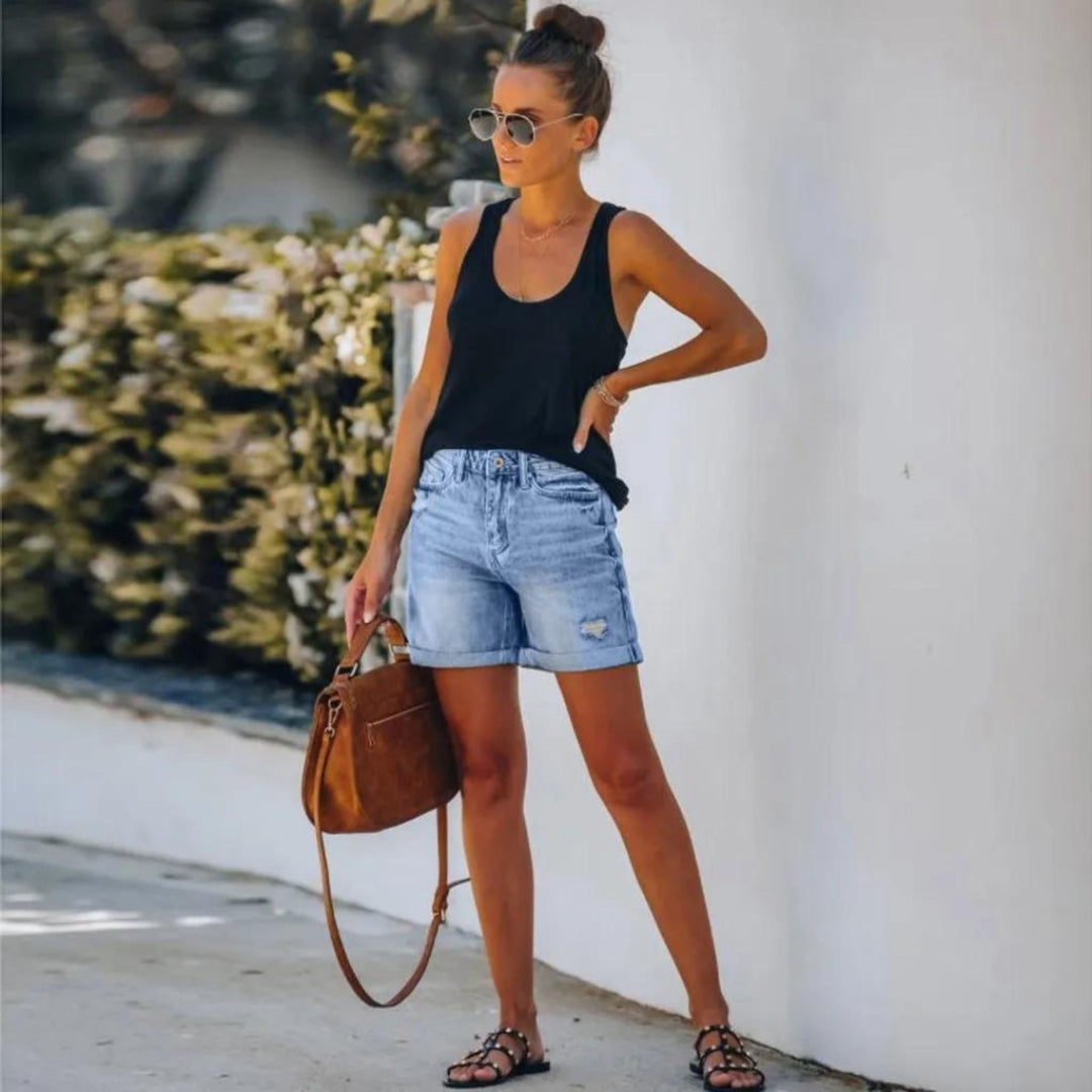 Chic High-Waist Women's Shorts