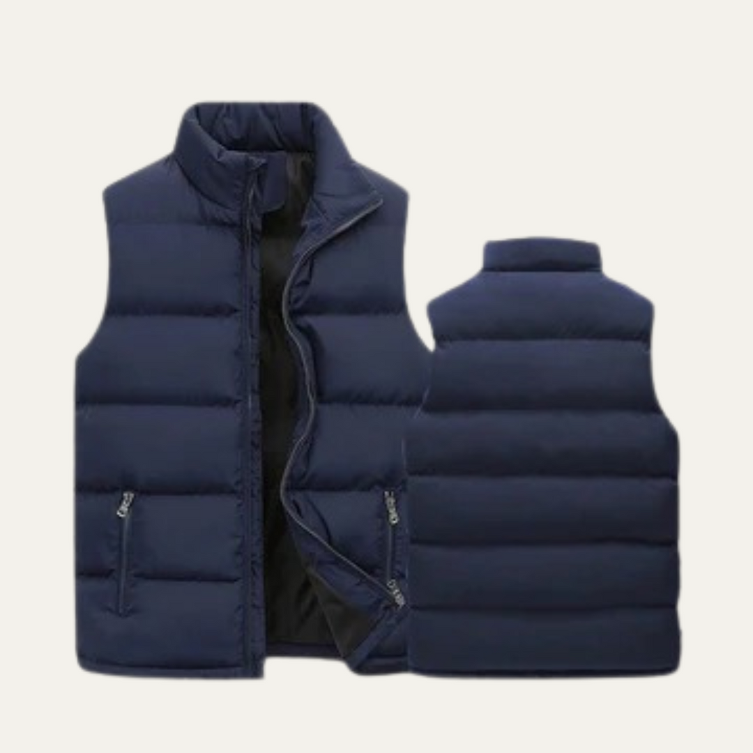 Warm Lightweight Men's Padded Puffer Vest