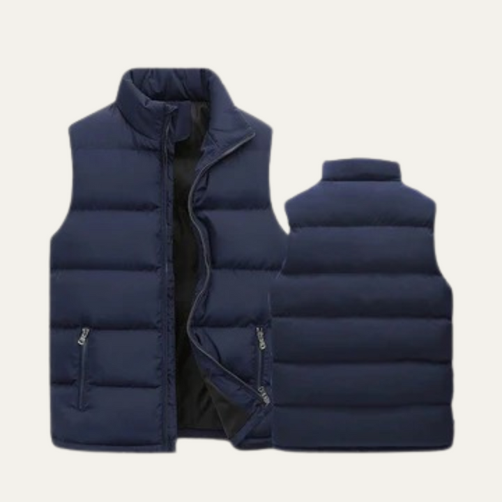 Warm Lightweight Men's Padded Puffer Vest