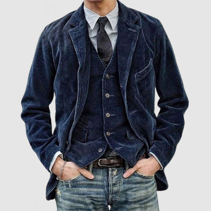 Elegant Men's Blazer and Vest Set
