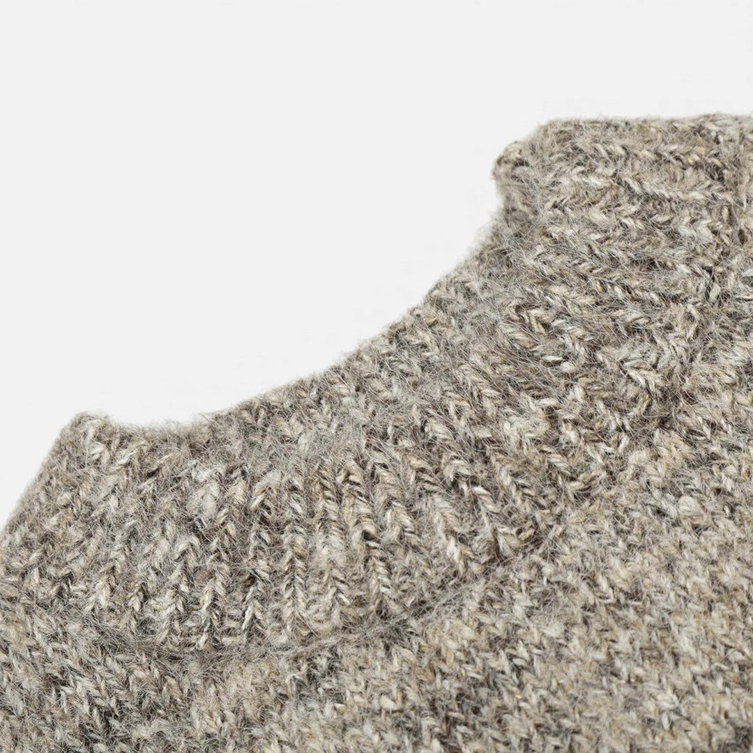 Classic Wool-Effect Men's Crew Neck Sweater