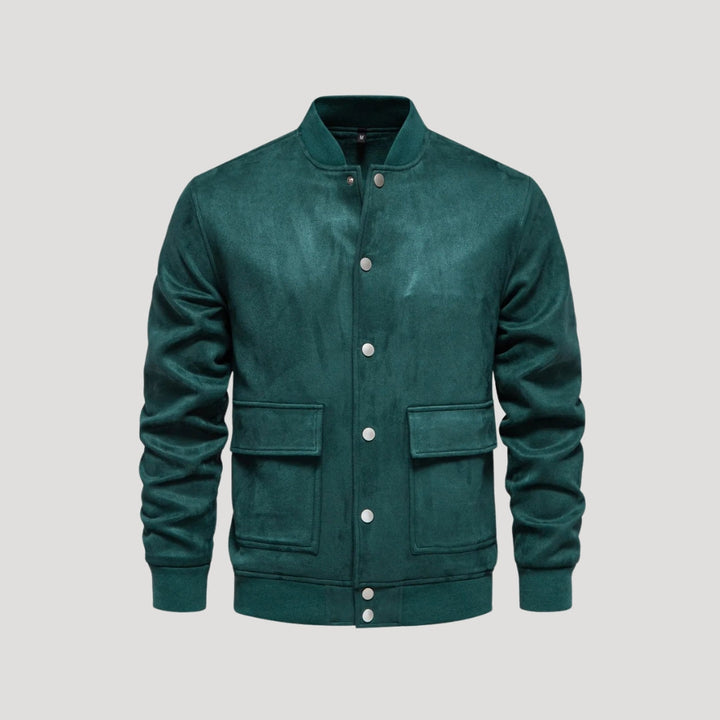 Lightweight Men's Bomber Jacket in Varsity Style - Athletic Transitional Jacket