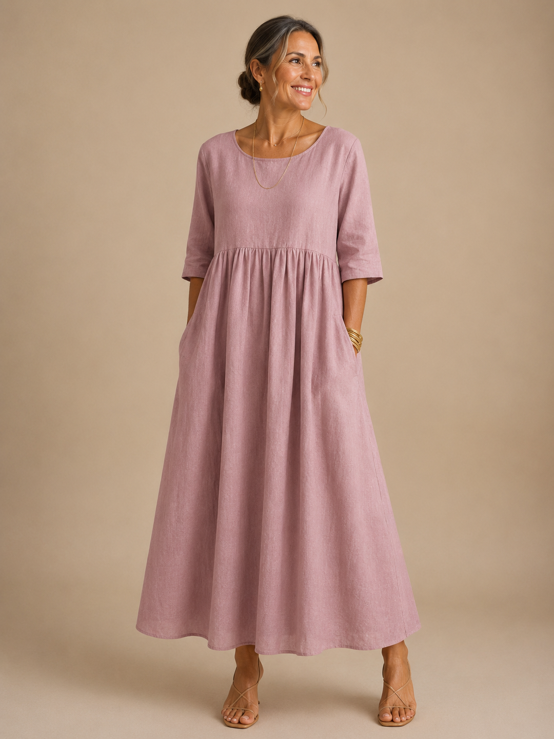 Elegant Breathable Women's Flattering Dress