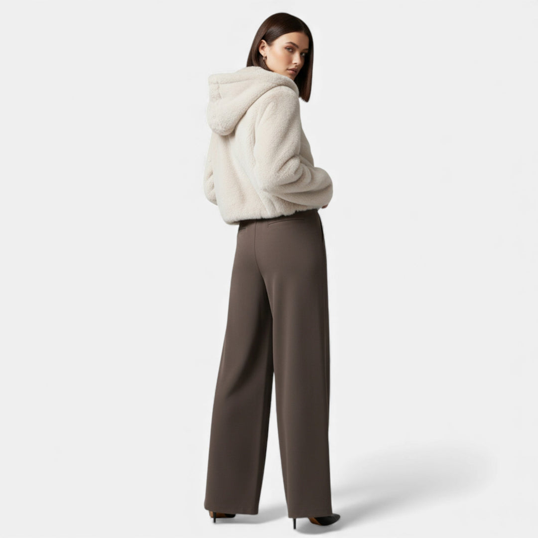 Elegant Wide-Leg High-Waist Women's Pants