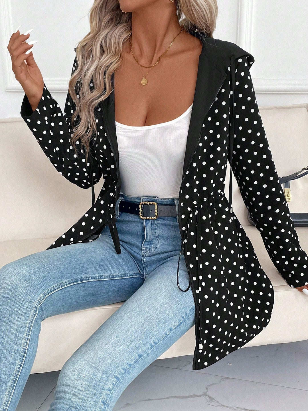 Reversible Women's Hooded Coat - Two Looks in One Coat