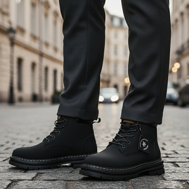 Warm Fur-Lined Men's Insulated Snow Boots