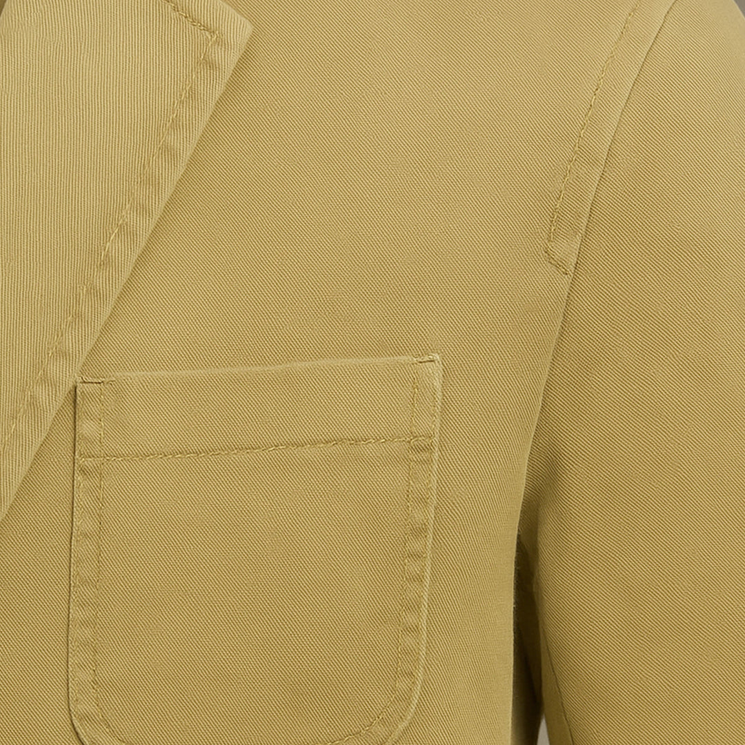 Men's Cotton Blazer-Style Windbreaker with Pockets