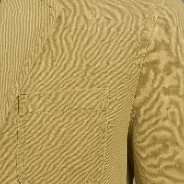 Men's Cotton Blazer-Style Windbreaker with Pockets