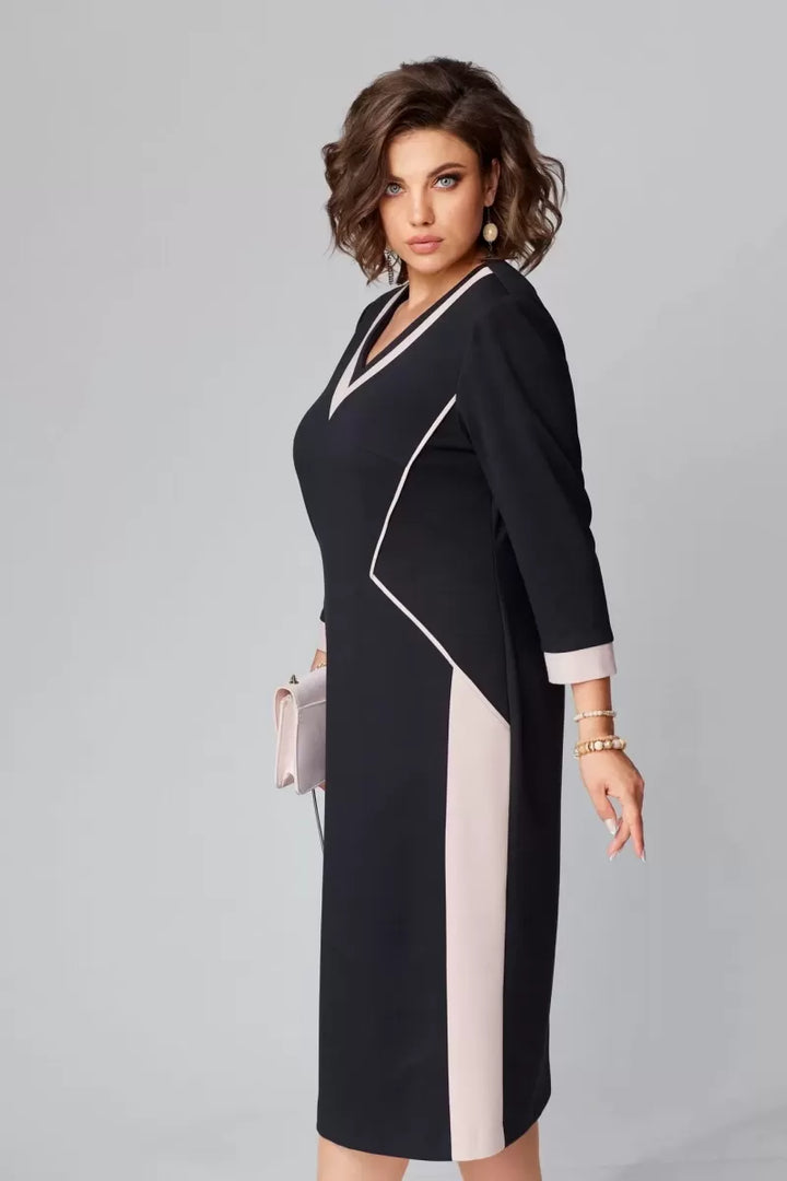 Elegant V-Neck Women's Dress