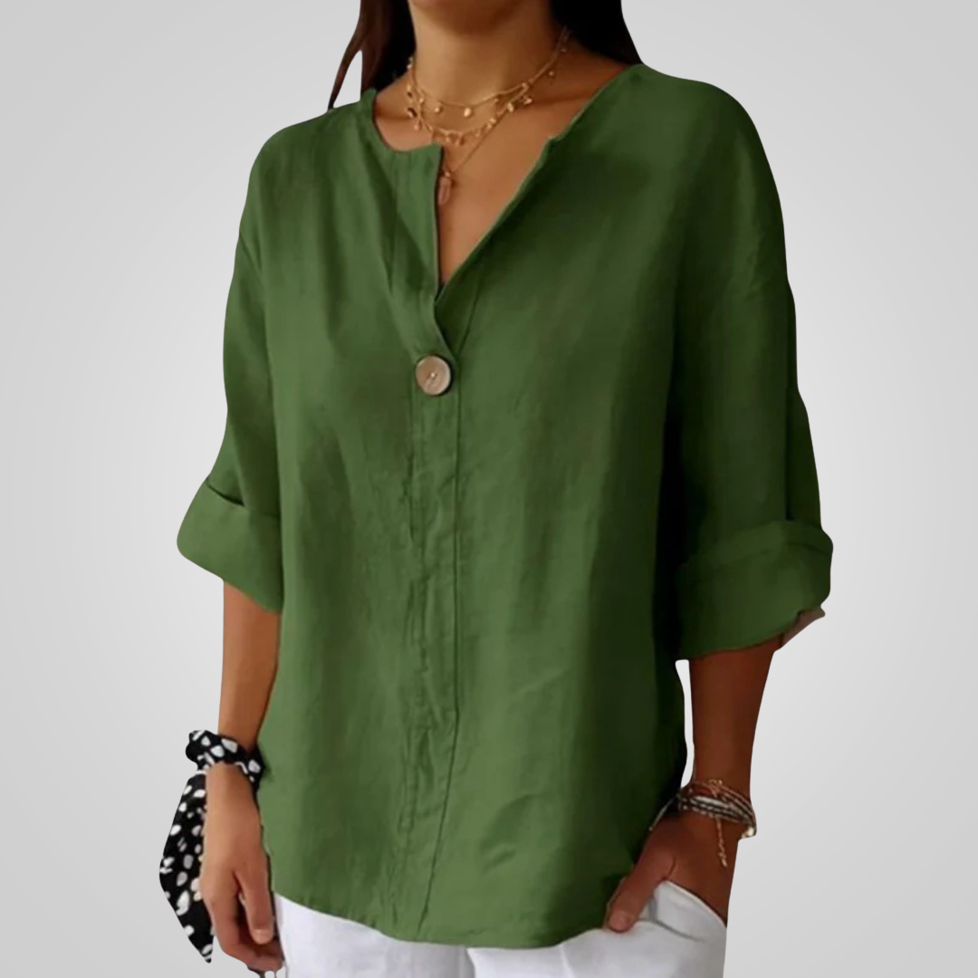 Lightweight Women's Linen Shirt - Breathable and Airy for Summer