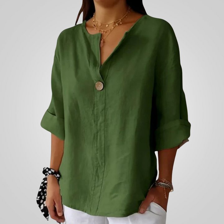Lightweight Women's Linen Shirt - Breathable and Airy for Summer