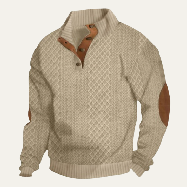 Vintage Cable-Knit Men's Sweater