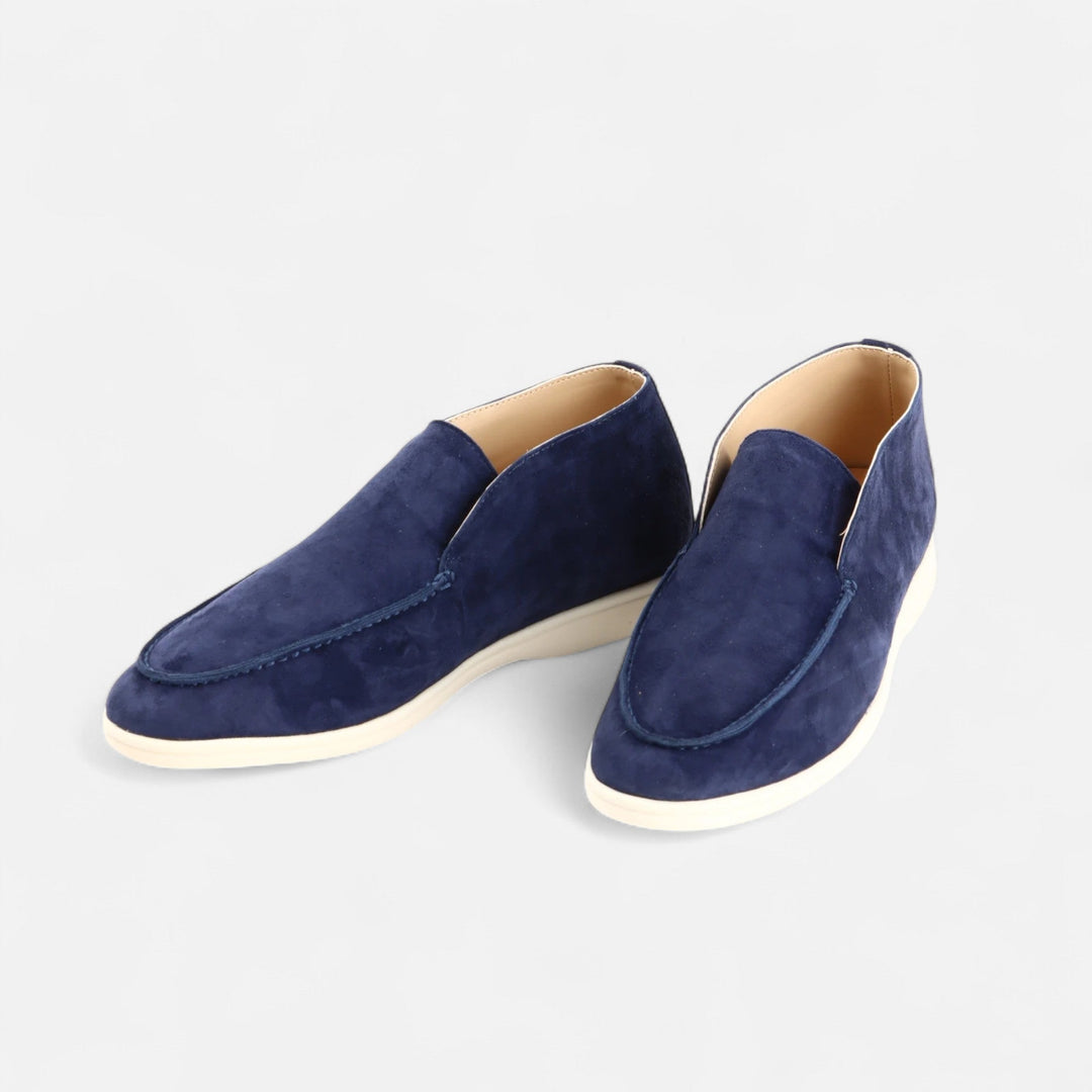 Elegant Suede Men's Slip-On Loafers