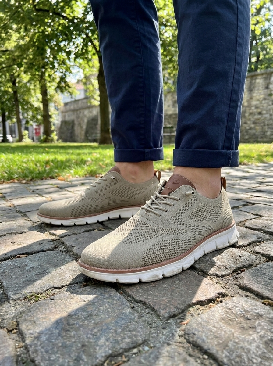 Lightweight Breathable Men's Knit Sneakers