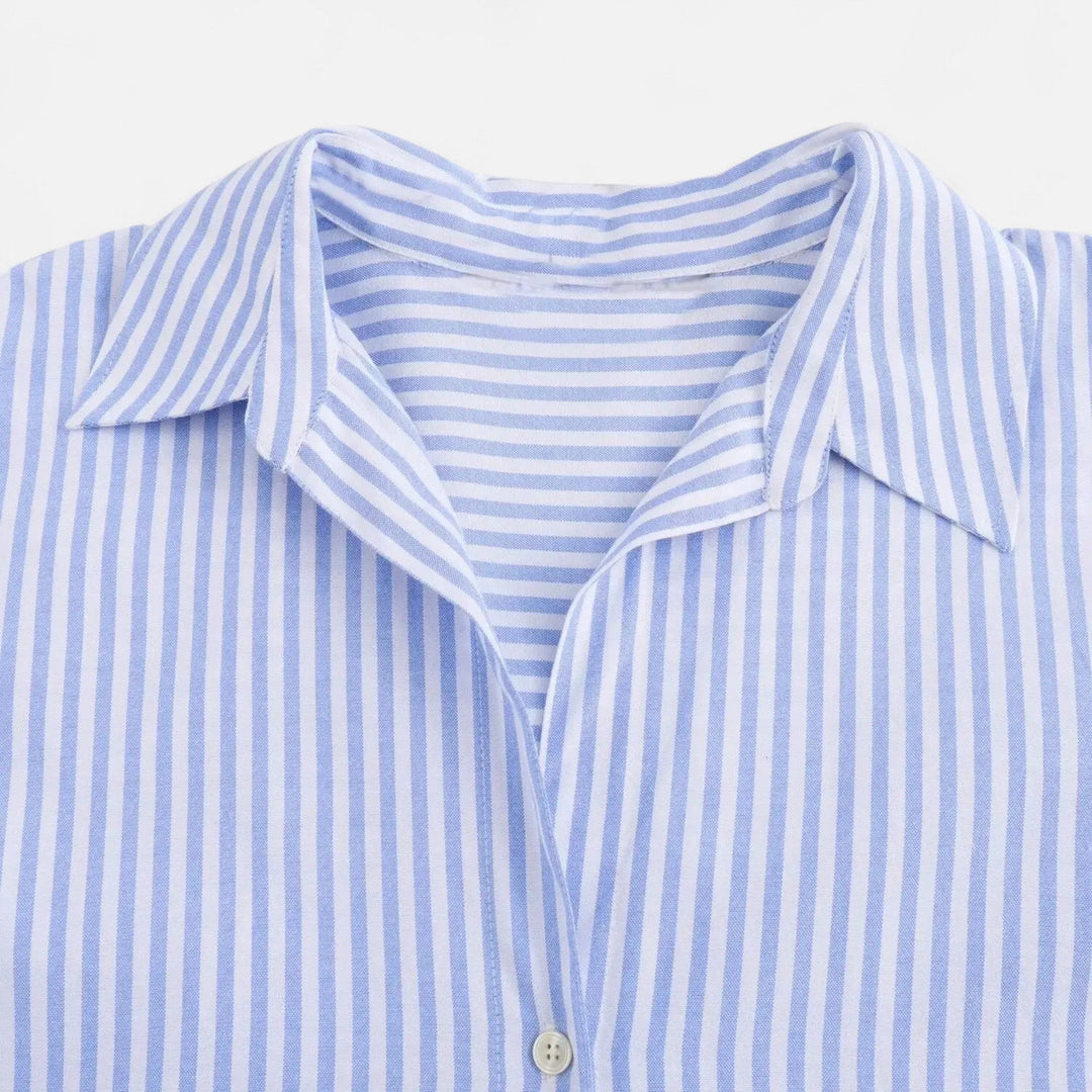 Elegant Classic Women's Long Sleeve Lapel Blouse