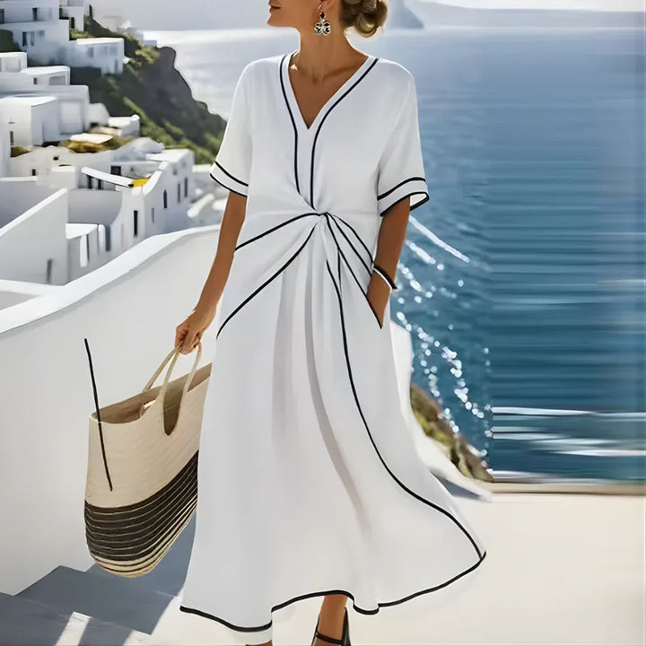 Elegant Loose Fit Women Summer Maxi Dress
