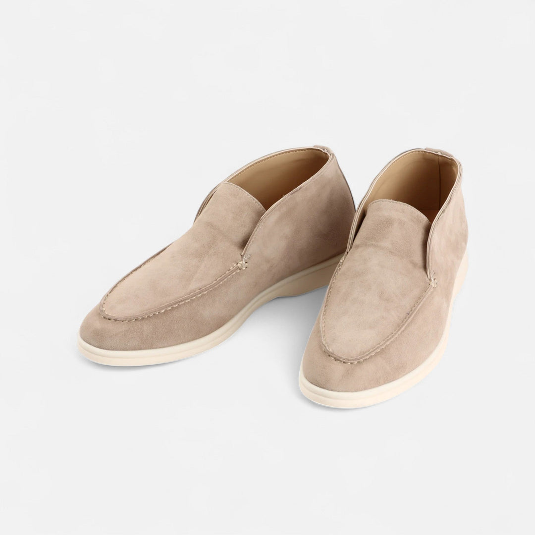 Elegant Suede Men's Slip-On Loafers