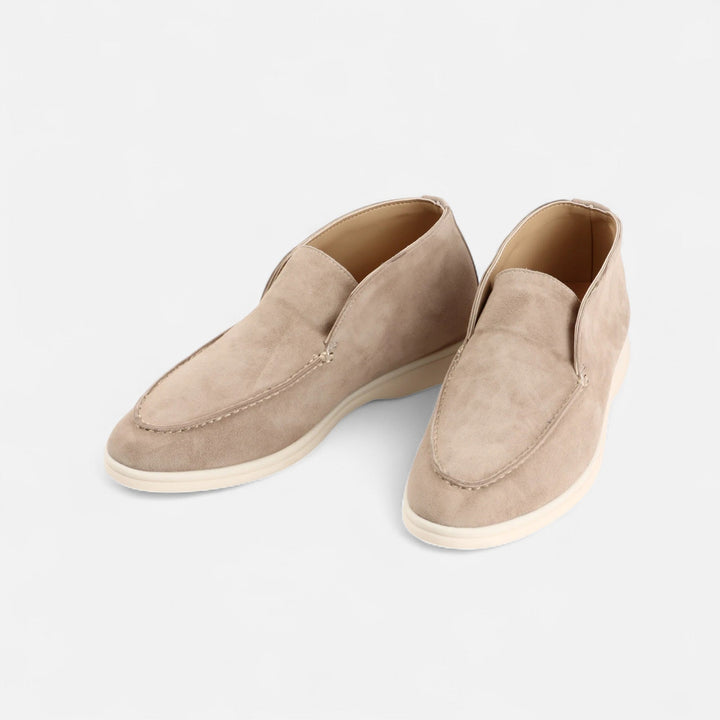Elegant Suede Men's Slip-On Loafers