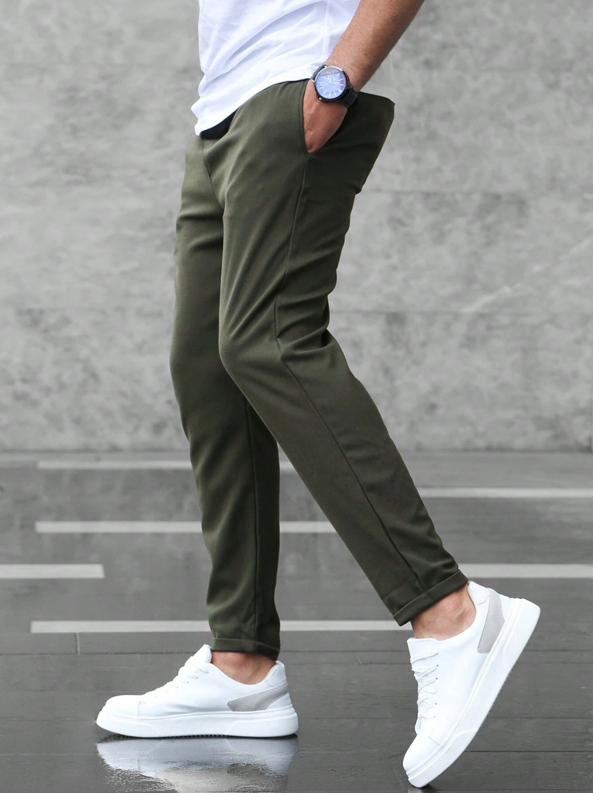 Men's Slim-Fit Stretch Casual Pants