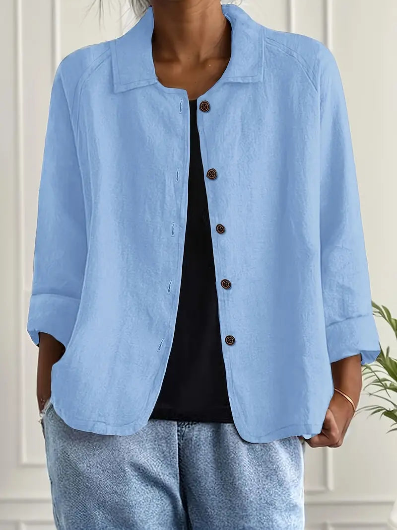 Lightweight Cotton Women's Top for Transitional Weather