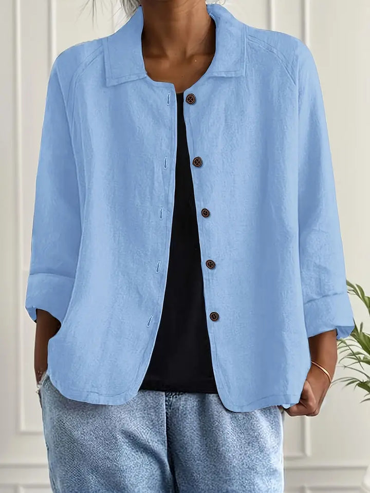 Lightweight Cotton Women's Top for Transitional Weather