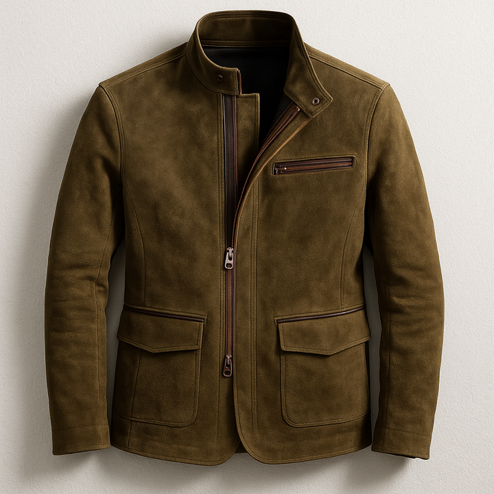 Premium Suede Men's Jacket for Every Season