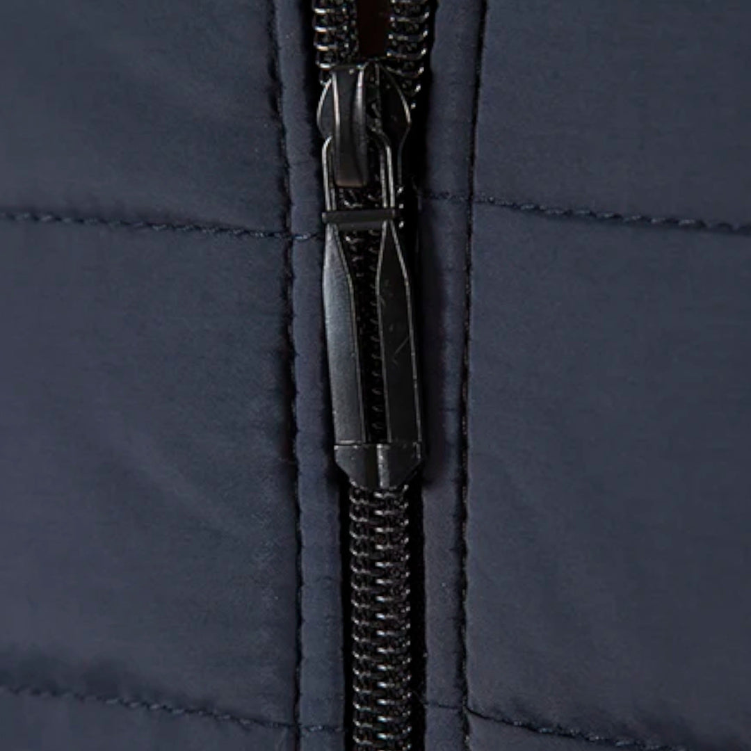 Men's Warm Fleece Patchwork Jacket with Stand Collar