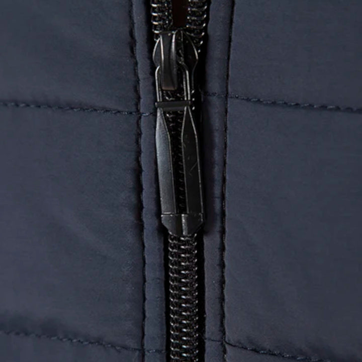 Men's Warm Fleece Patchwork Jacket with Stand Collar