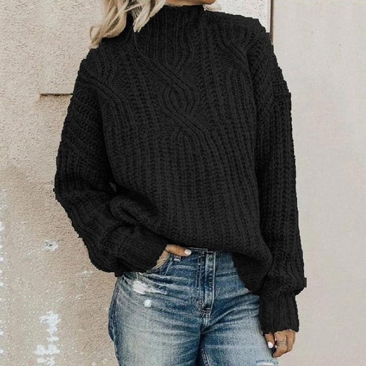 Elegant Women's Pullover - Versatile Knit Sweater for Business and Casual Wear