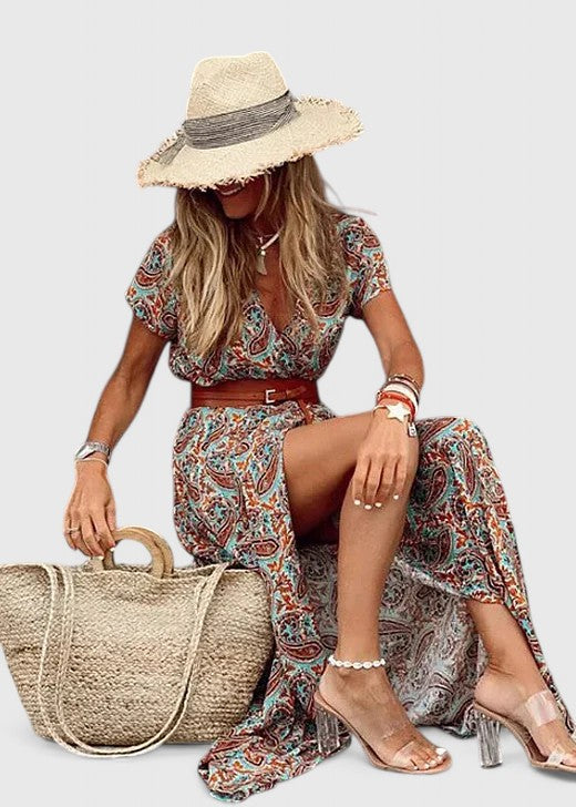 Sophisticated Bohemian Women's Maxi Dress