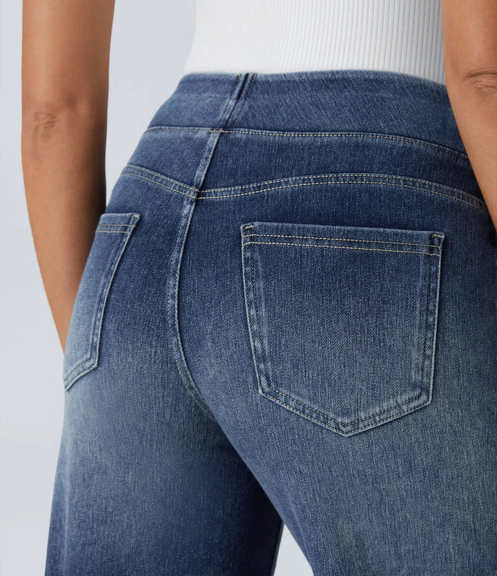 Women's High-Waist Elastic Stretch Jeans