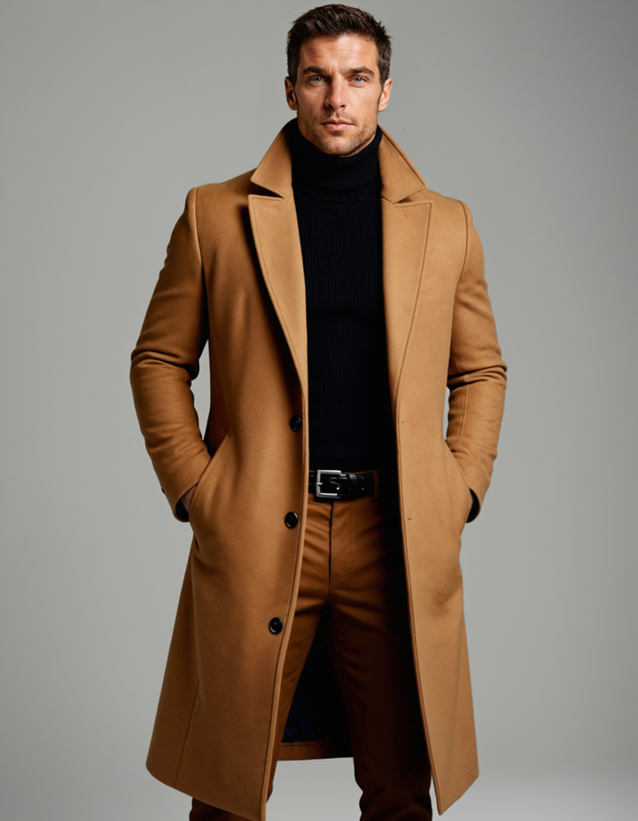 Classic Cotton Winter Men's Overcoat