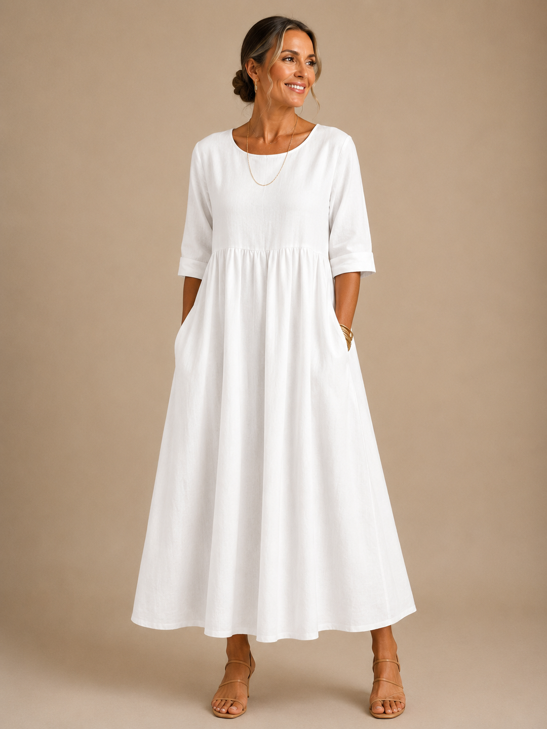 Elegant Breathable Women's Flattering Dress