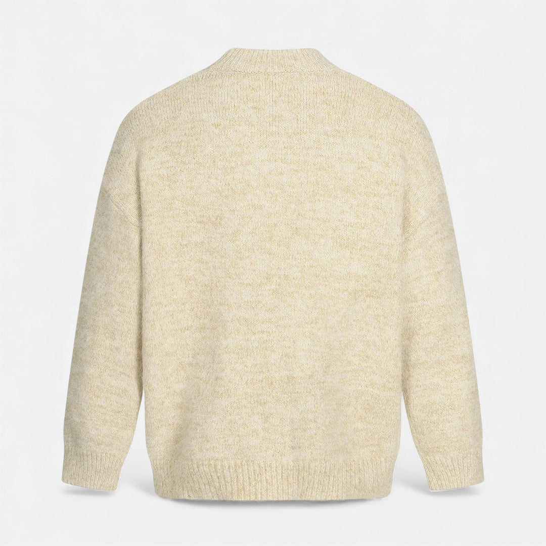 Classic Wool-Effect Men's Crew Neck Sweater