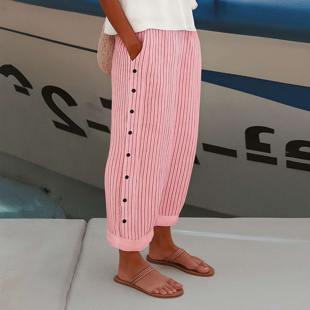 Comfortable Versatile Women's Pants with Side Pockets