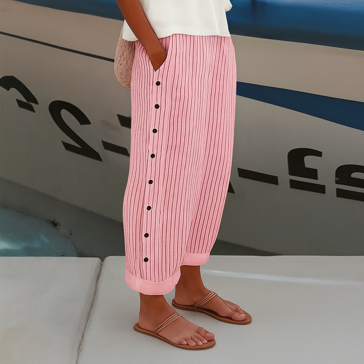 Comfortable Versatile Women's Pants with Side Pockets